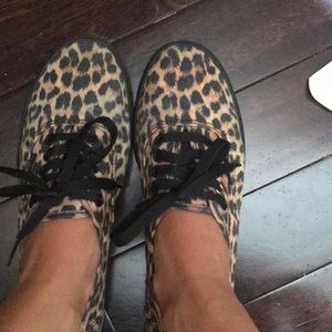 Cheetah print vans sneakers